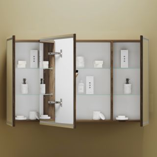 Зеркальный шкаф с LED подсветкой Sancos Mirror MI120ECH 119см дуб чарльстон